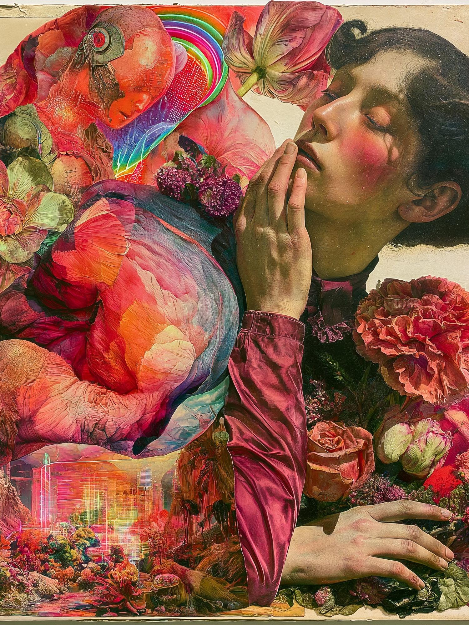 Floral Dream Portrait Print. poster detail