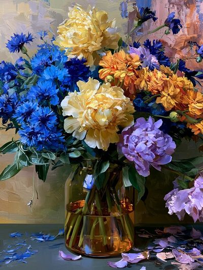 Colorful Floral Bouquet Fine-Art Print.