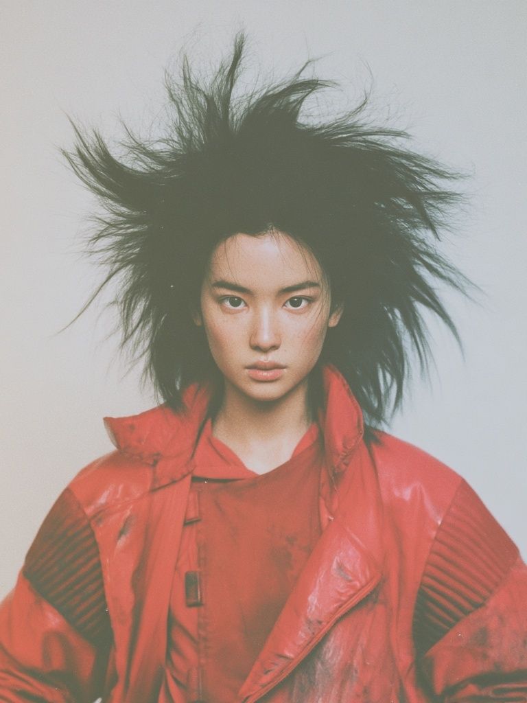 Avant-Garde Fashion Portrait Poster. poster — photography art