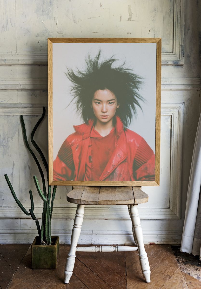Avant-Garde Fashion Portrait Poster. — room view 1