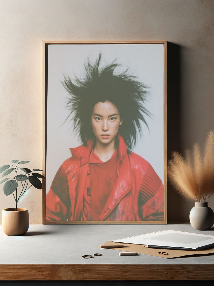 Avant-Garde Fashion Portrait Poster. — room view 2