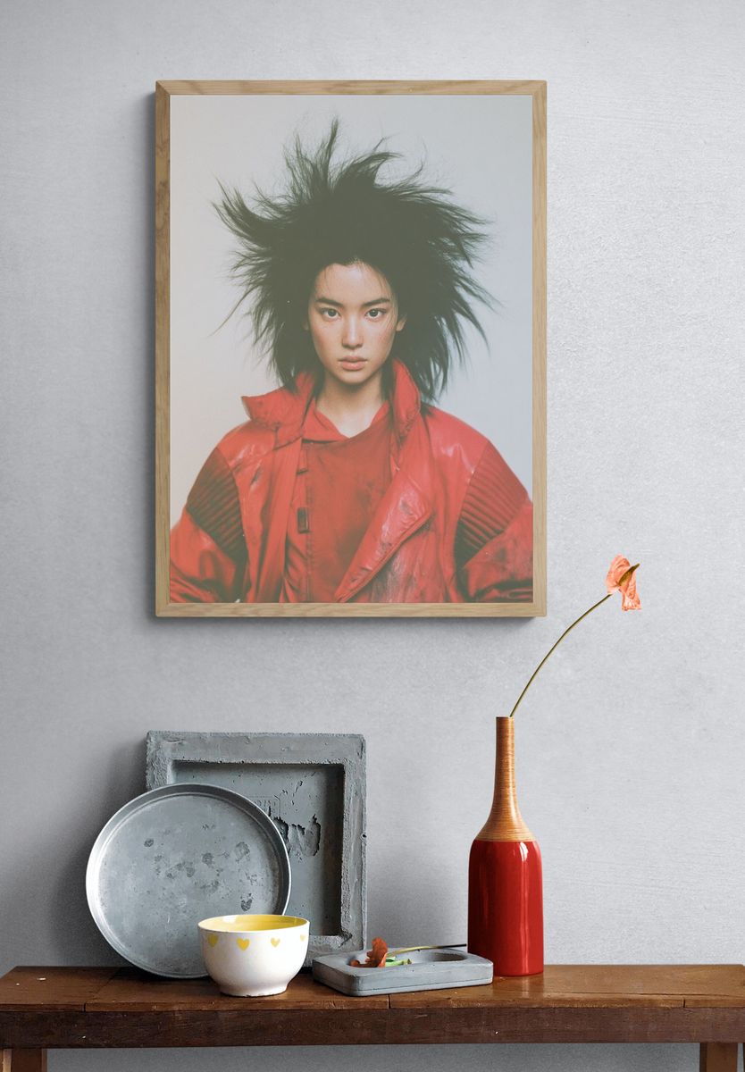 Avant-Garde Fashion Portrait Poster. — room view 3