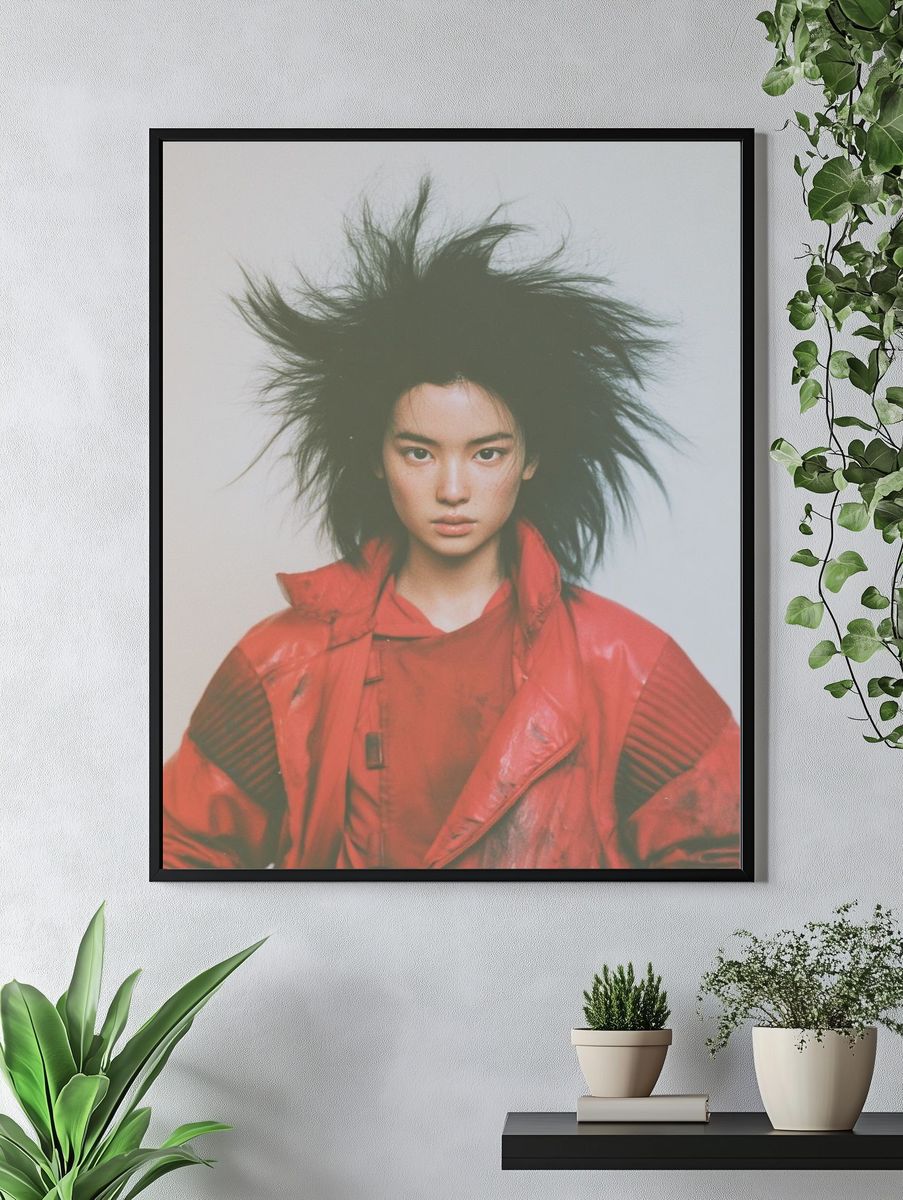 Avant-Garde Fashion Portrait Poster. — room view 4