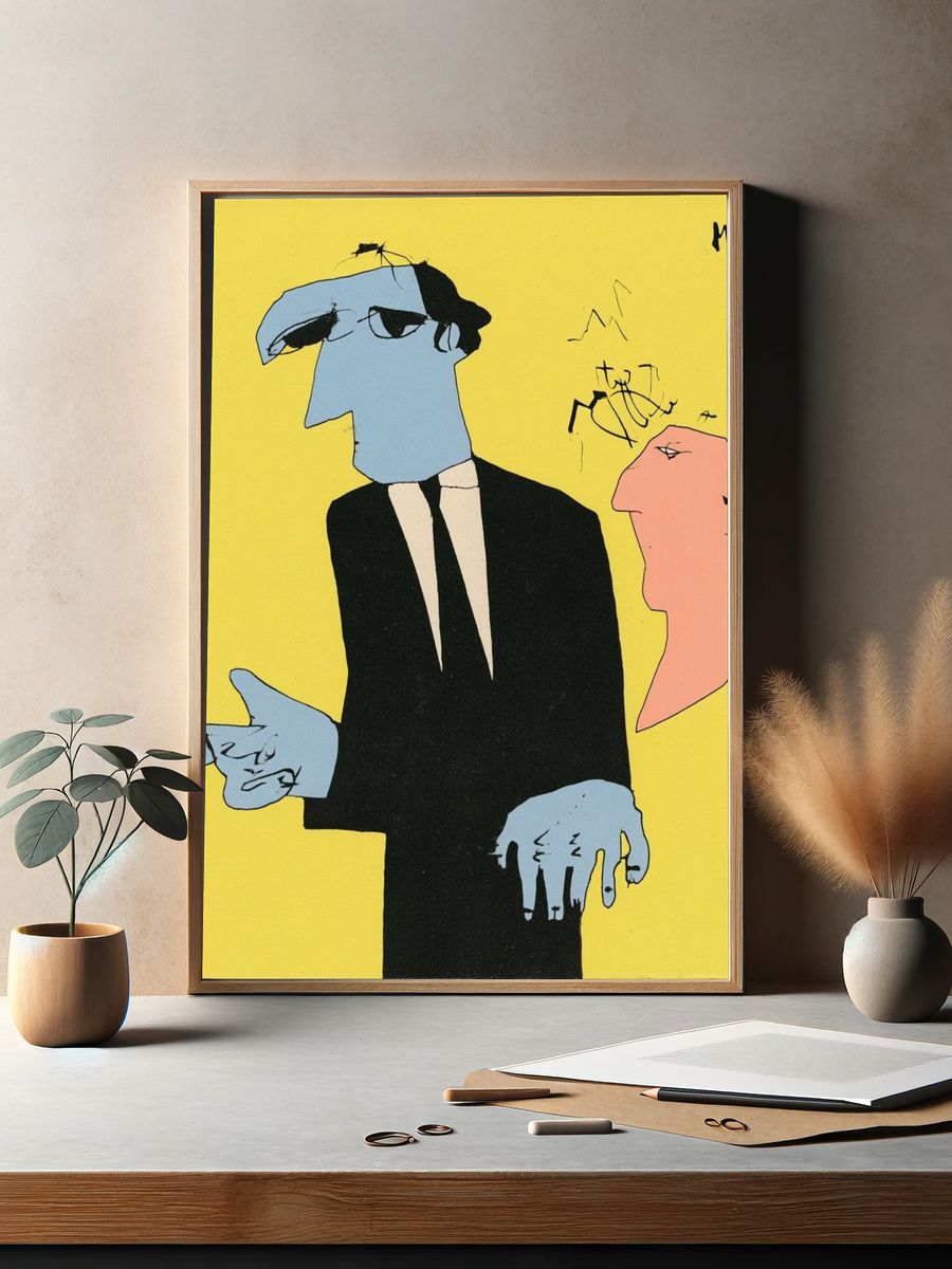 Abstract Figure Pop-Art Poster. — room view 2