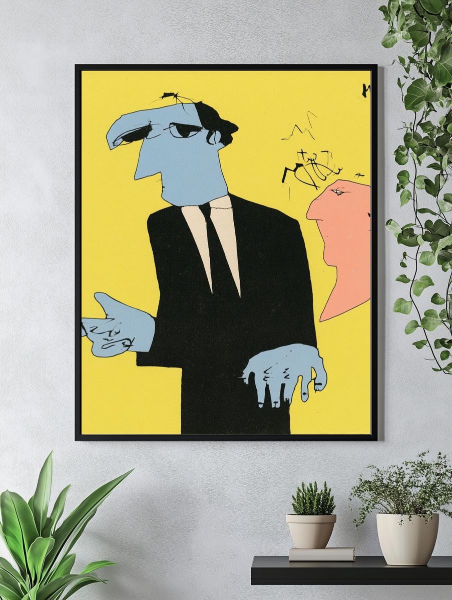 Abstract Figure Pop-Art Poster. — room view 4