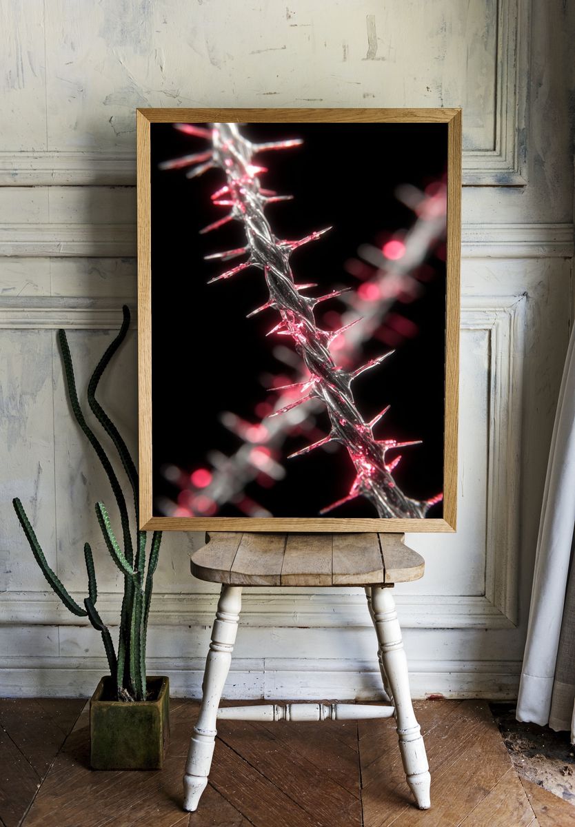 Abstract Thorny Structure — Fine Art Print room preview