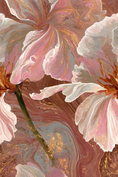 Elegant Floral Abstract Poster