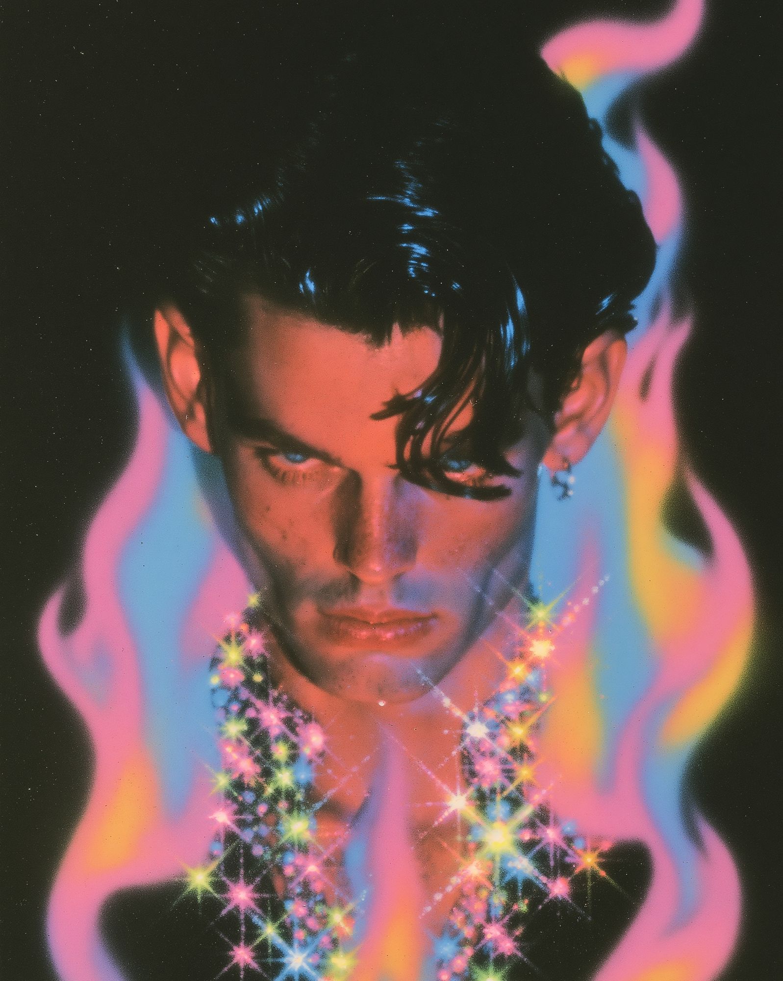 Neon Portrait Fine-Art Poster. poster detail