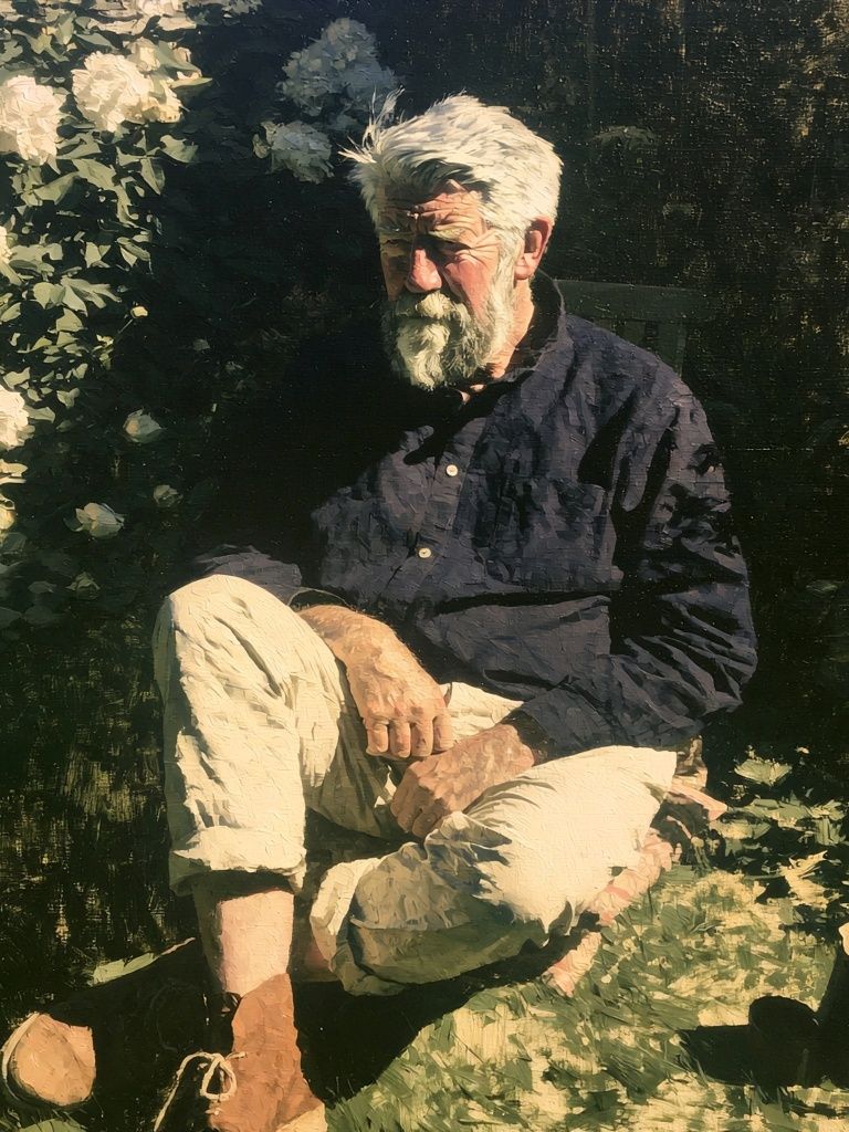 Garden Portrait Fine-Art Poster. poster — fine-art art