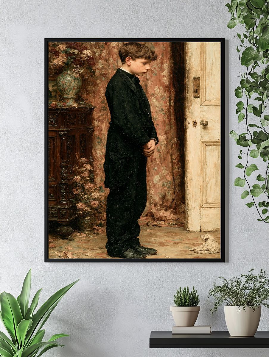 Boy in Black Suit Fine-Art Print. — room view 4