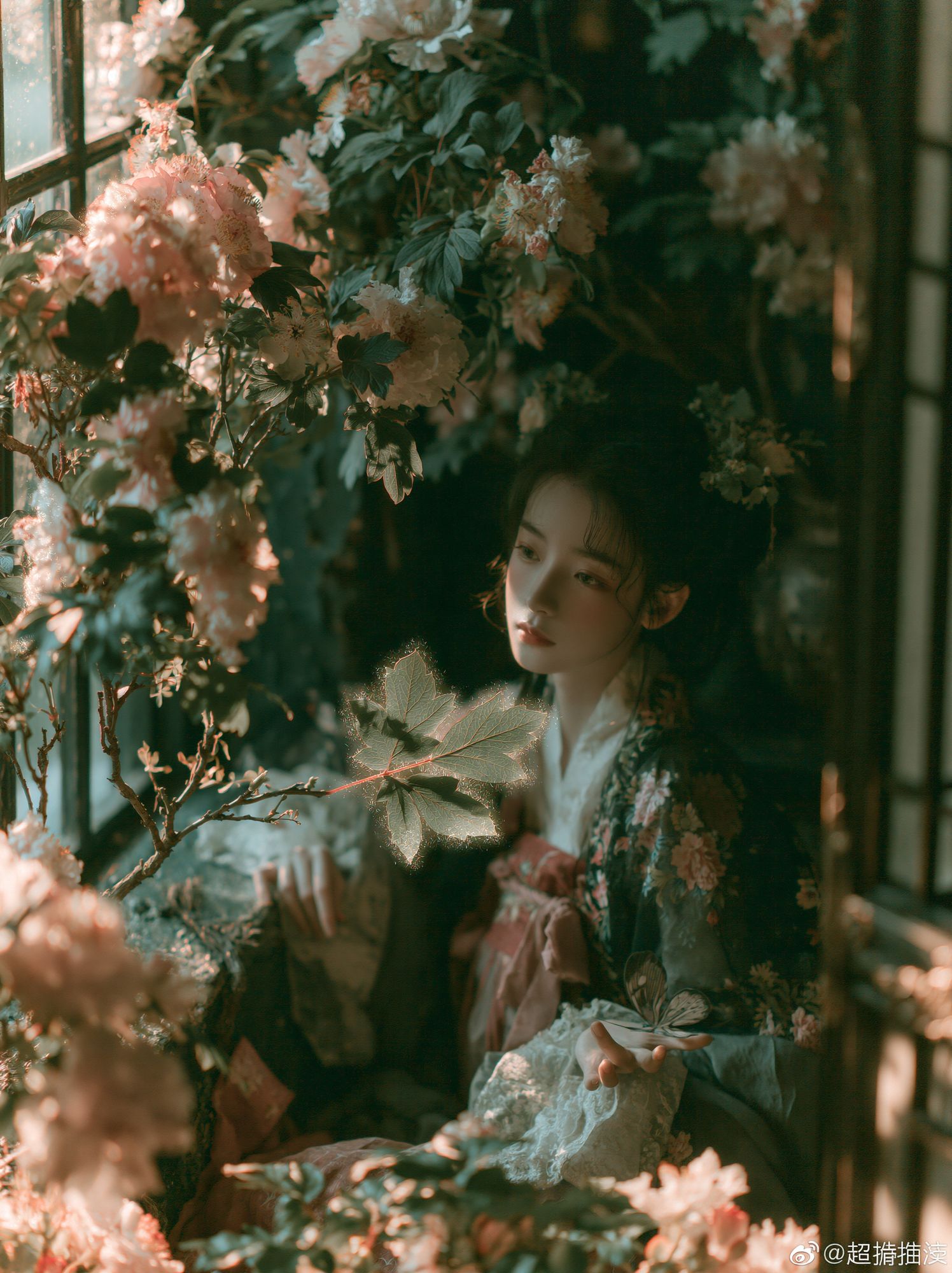 Floral Portrait — Fine-Art Print. poster — fine-art art