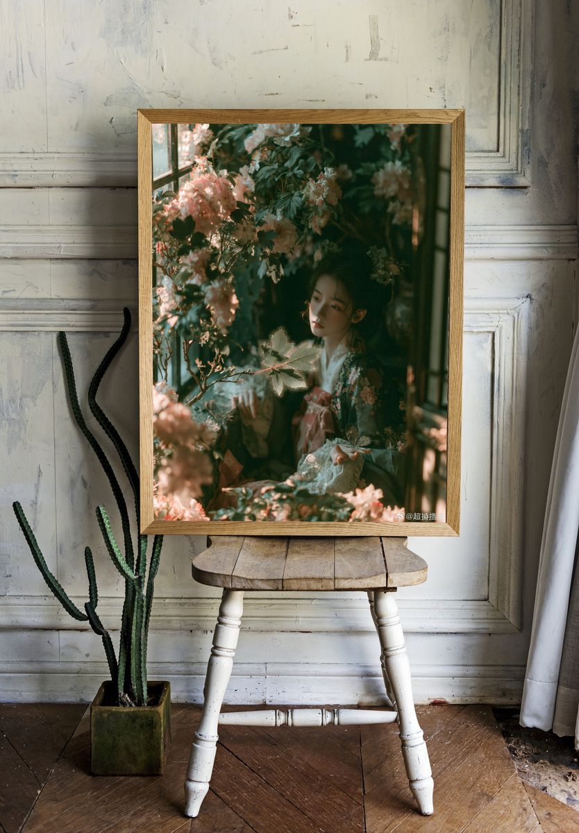 Floral Portrait — Fine-Art Print. — room view 1