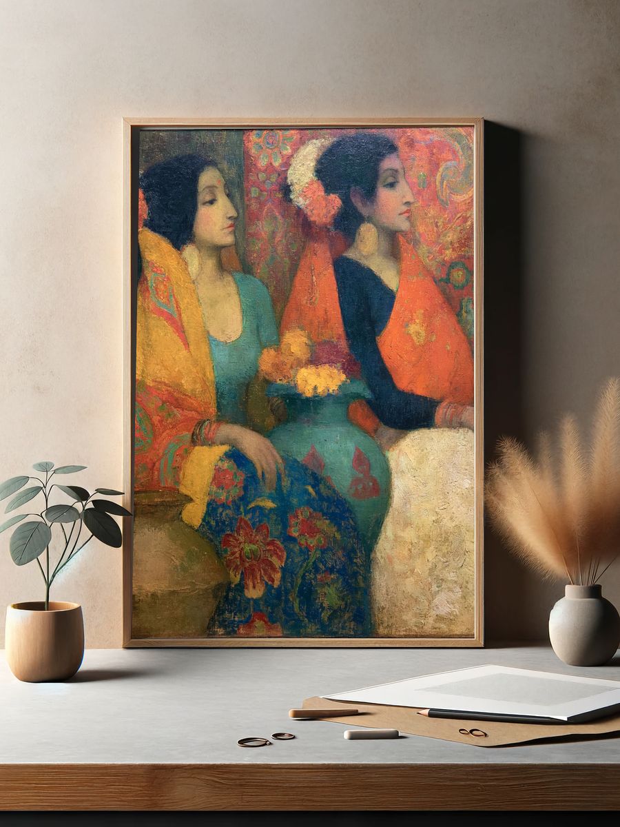 Oriental Women Fine-Art Poster. — room view 2