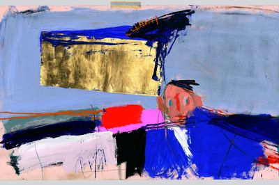 Abstract Brushstroke Portrait Poster.