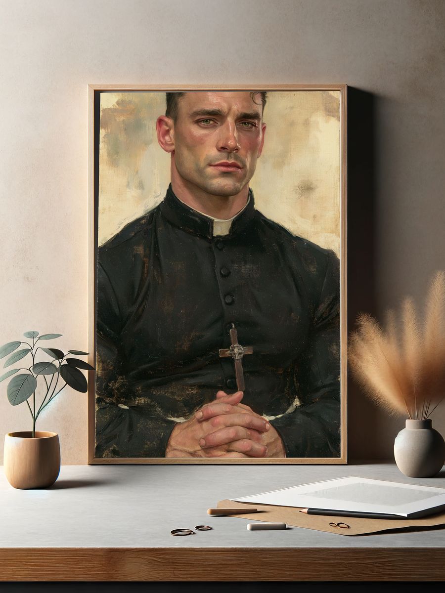 Priest Portrait Fine-Art Print. — room view 2