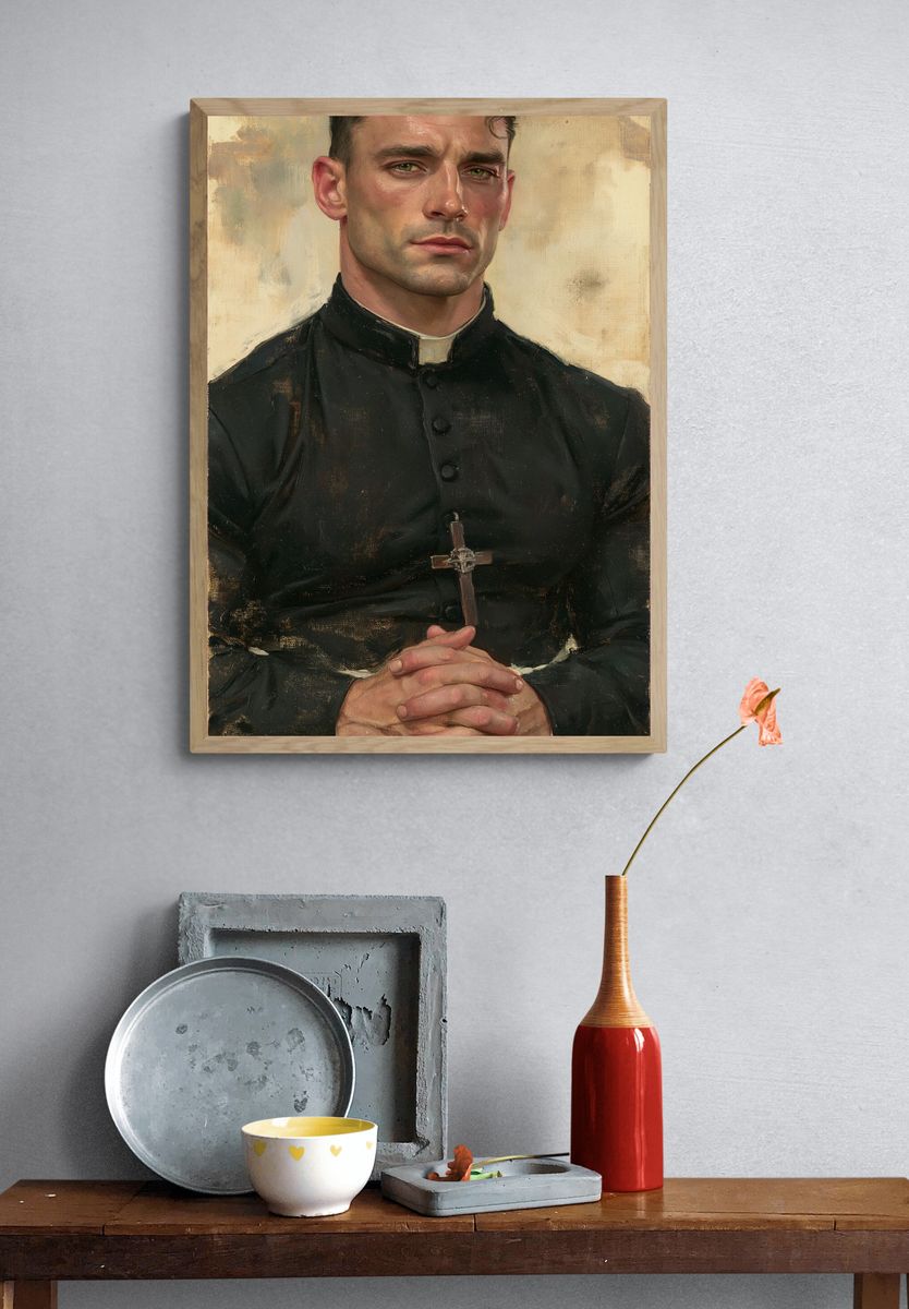 Priest Portrait Fine-Art Print. — room view 3