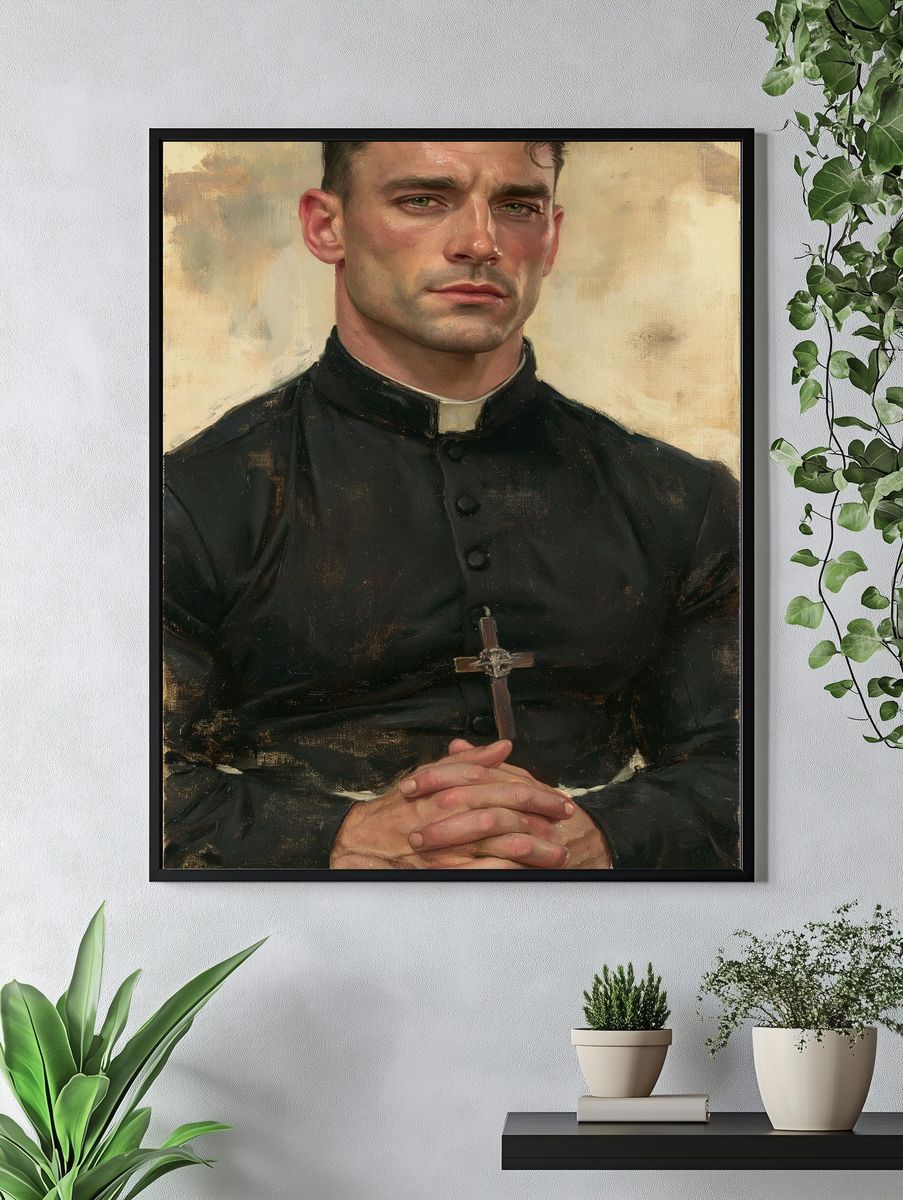 Priest Portrait Fine-Art Print. — room view 4