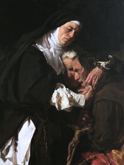 Baroque Mourning Scene Fine-Art Print. poster