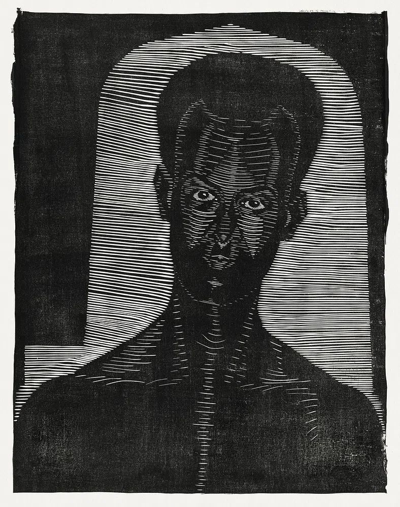 Portret van een onbekende man. poster detail