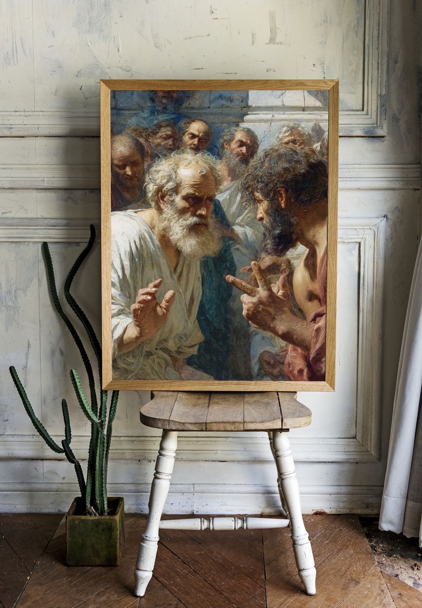Ancient Philosophers — Fine-Art Print. room preview