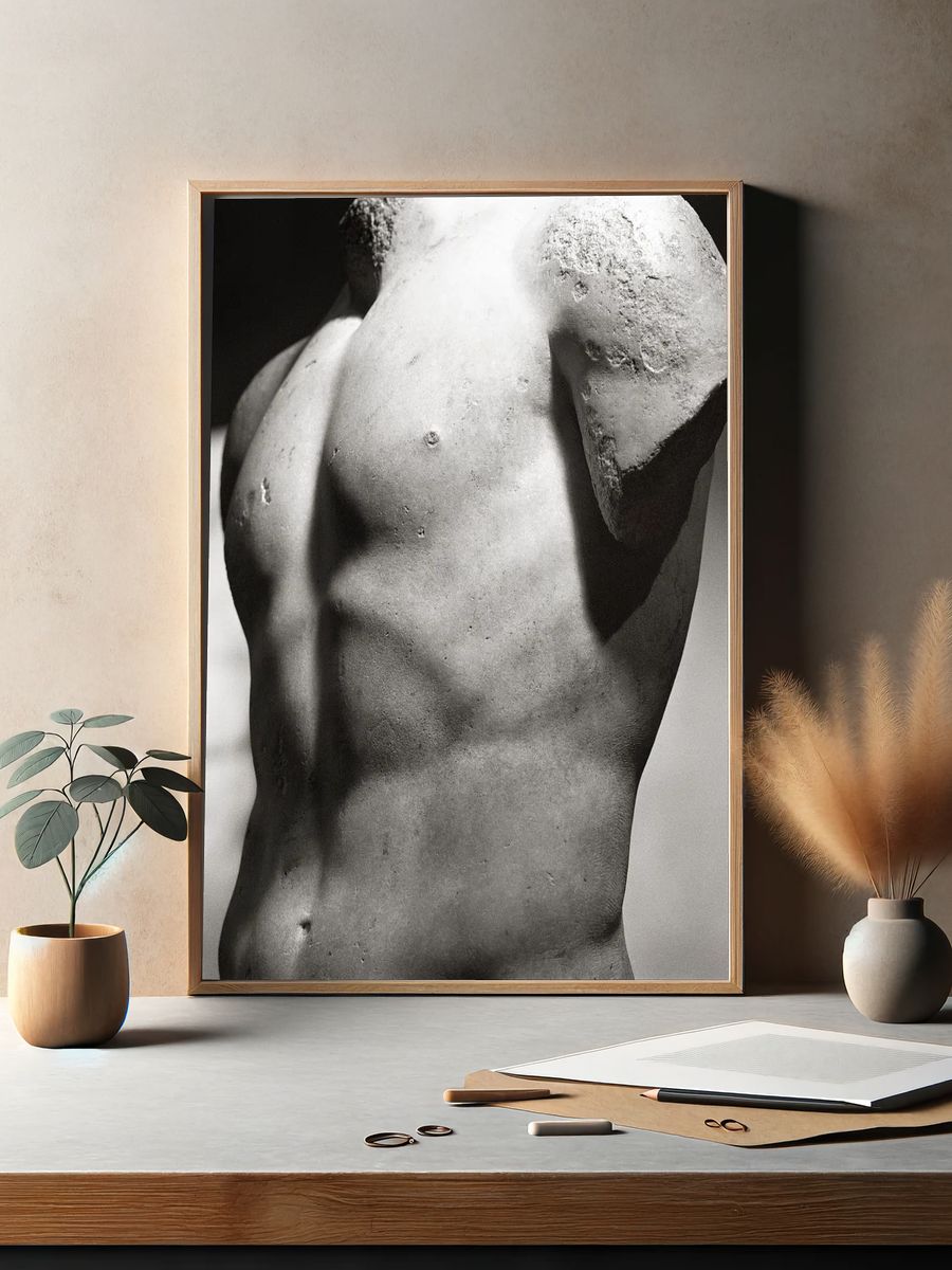 Classic Sculpture — Fine Art Print. — room view 2
