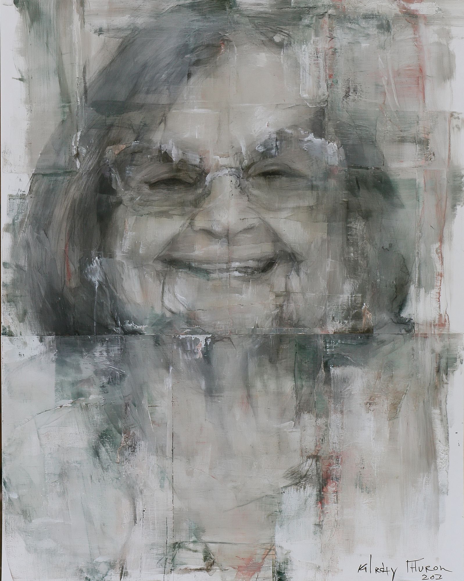 Smiling Woman Portrait Fine-Art Print. poster detail