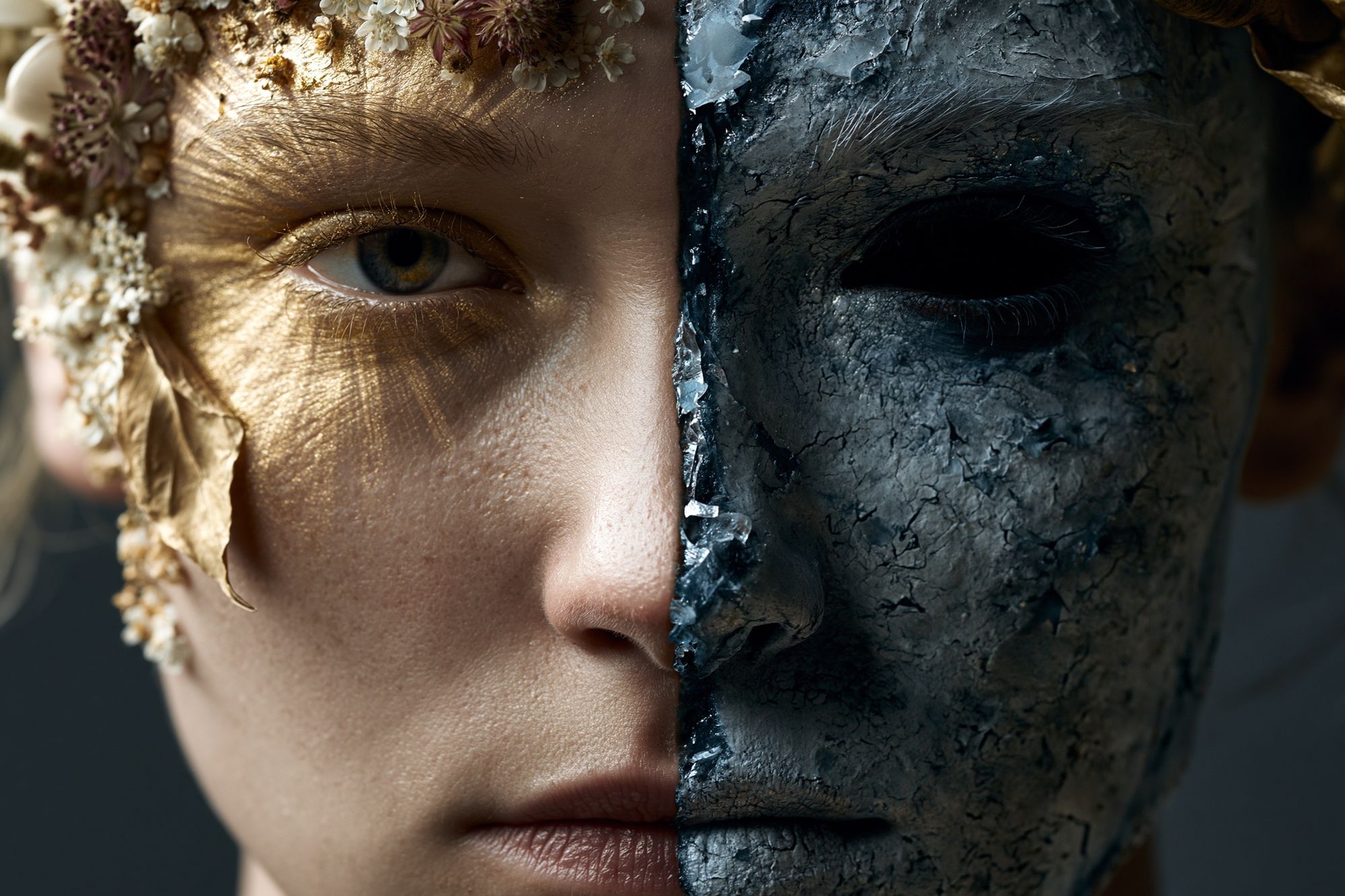 Duality Portrait Fine-Art Poster. poster detail