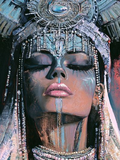Egyptian Queen Portrait Print.