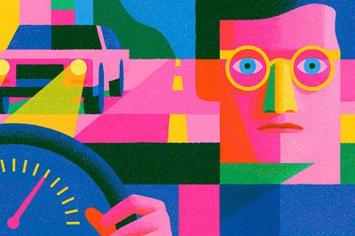 Geometric Face Collage Poster. poster