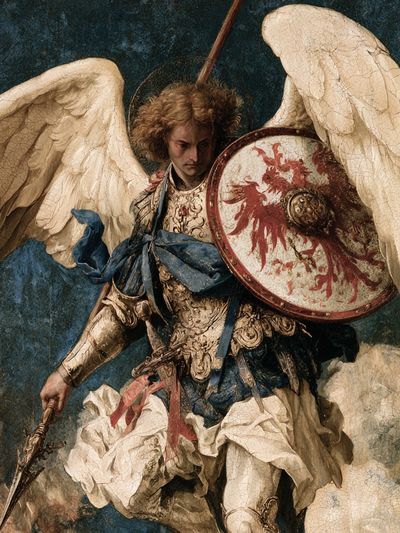 Archangel Warrior Fine-Art Print. poster