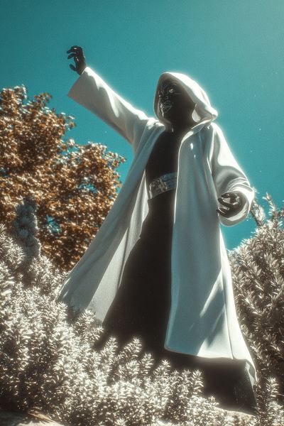 Mystical Figure in Nature — Fantasy Print. poster print