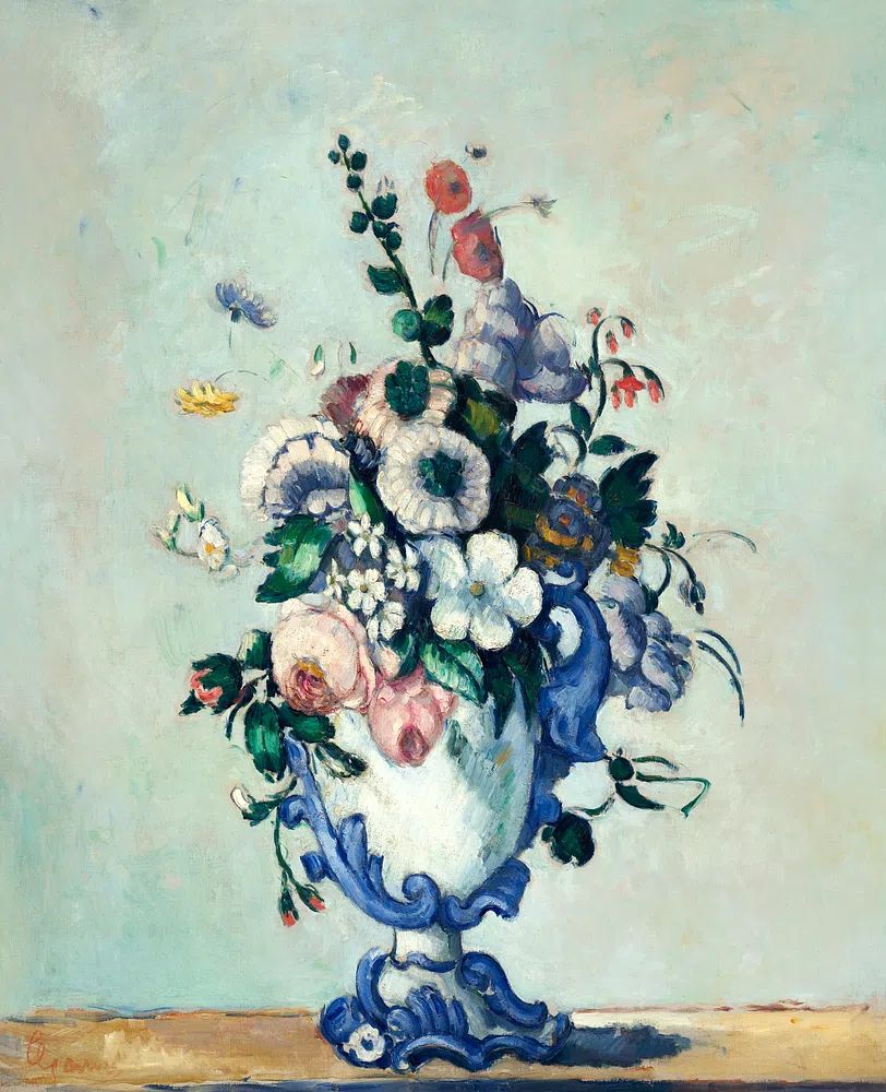 Paul Cézanne 's Rococo Vase. poster — fine-art art