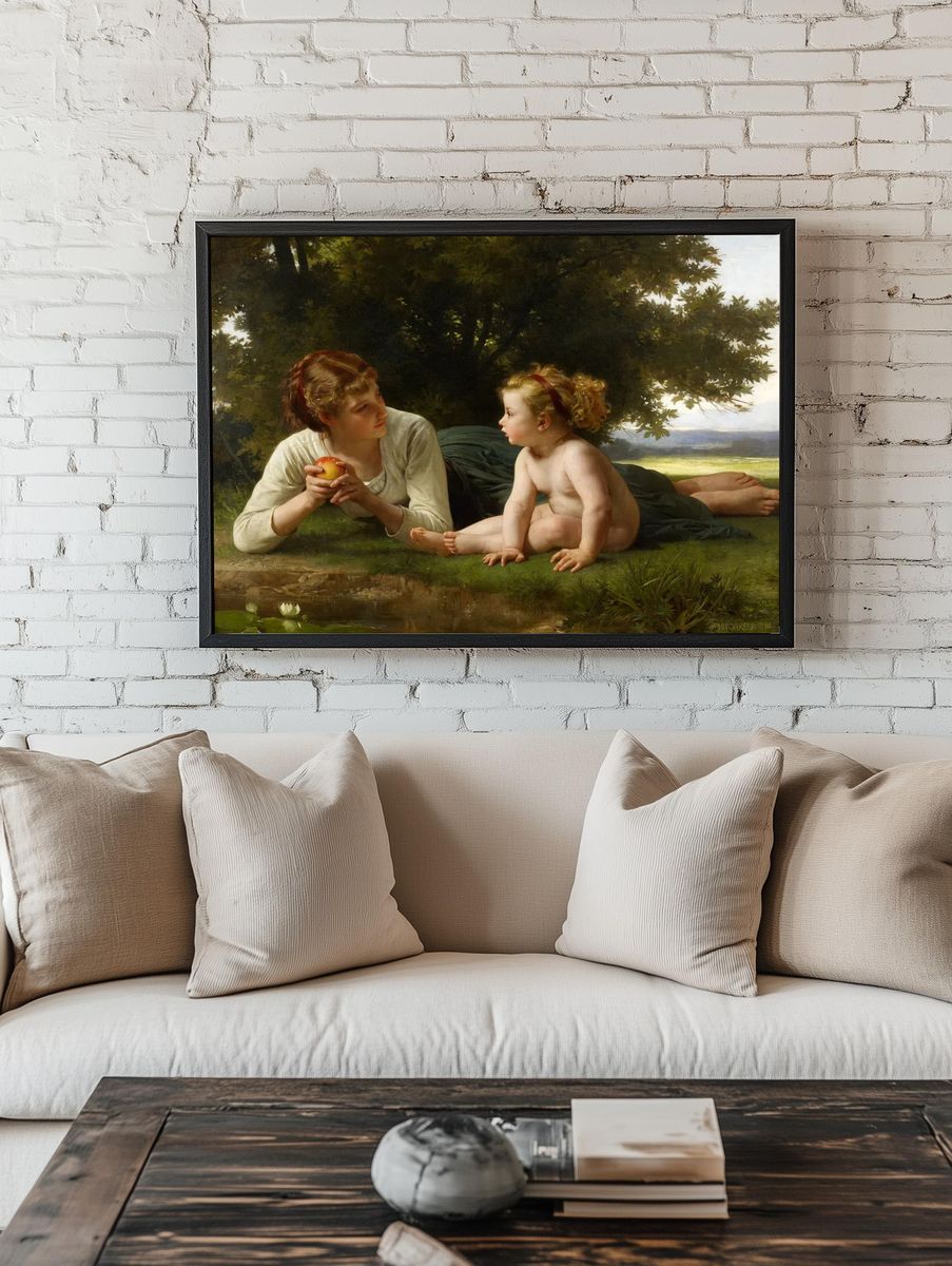William-Adolphe Bouguereau's Temptation (1880). Original. room preview