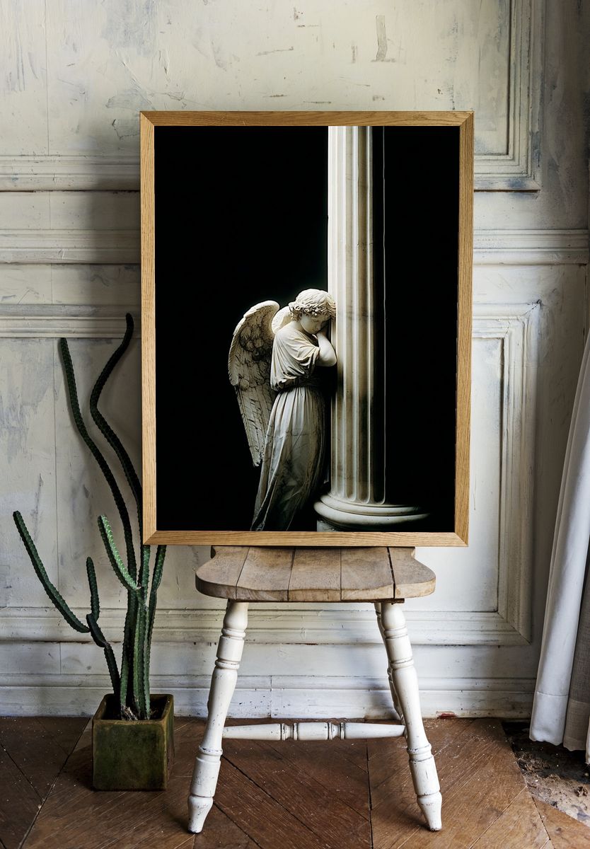 Angel Statue — Fine Art Print room preview