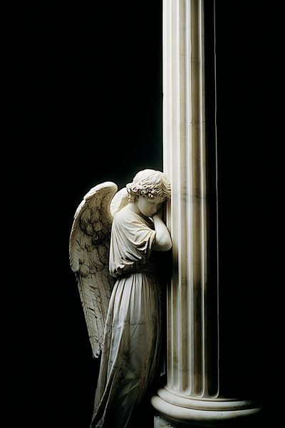 Angel Statue — Fine Art Print. poster print