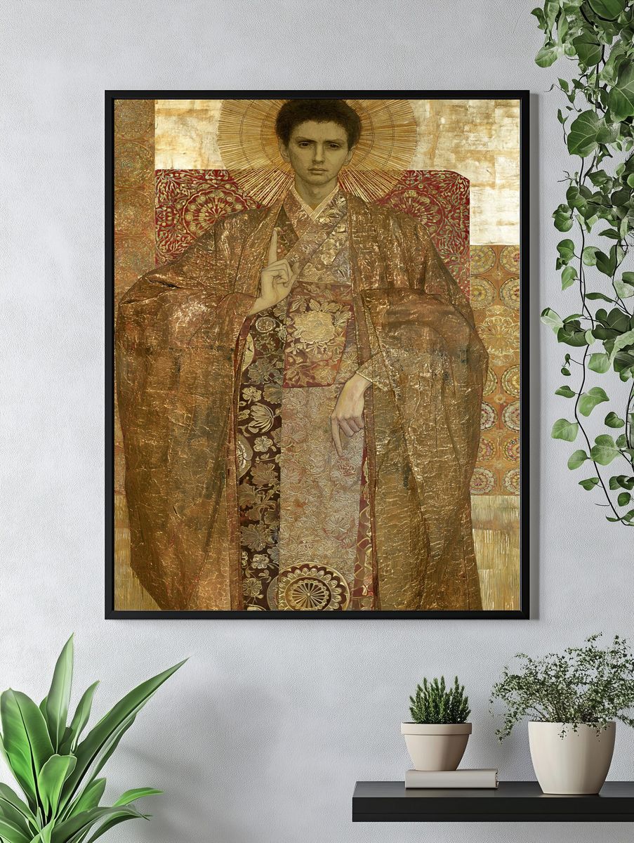Golden Halo Portrait Fine-Art Print. — room view 4