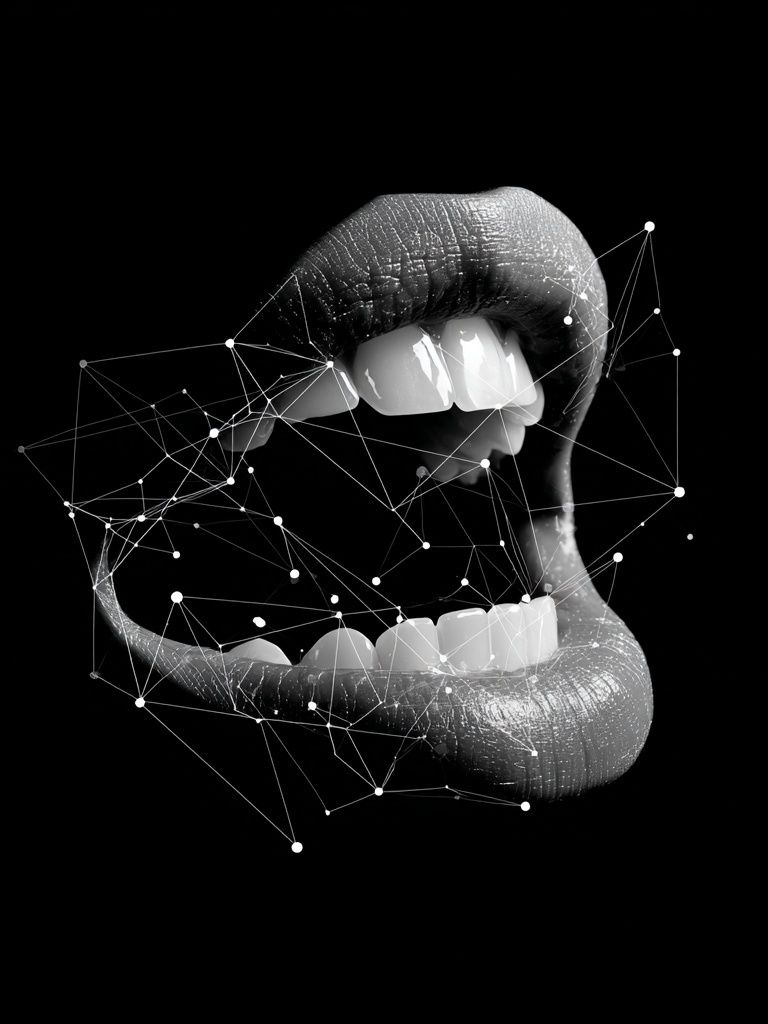 Abstract Mouth — Fine Art Print. poster — fine-art art