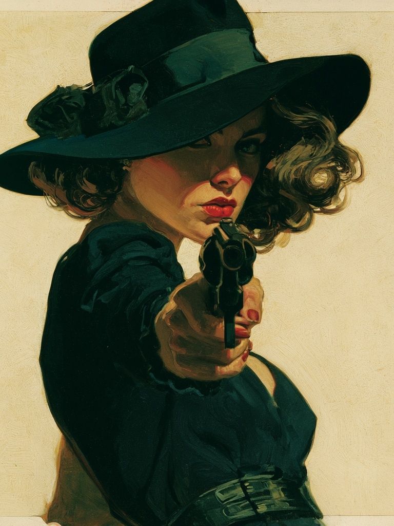 Cowgirl Portrait — Fine-Art Print. poster detail