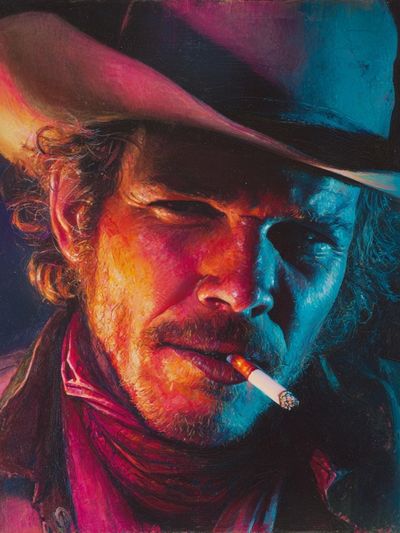 Cowboy Portrait Fine-Art Poster. poster print