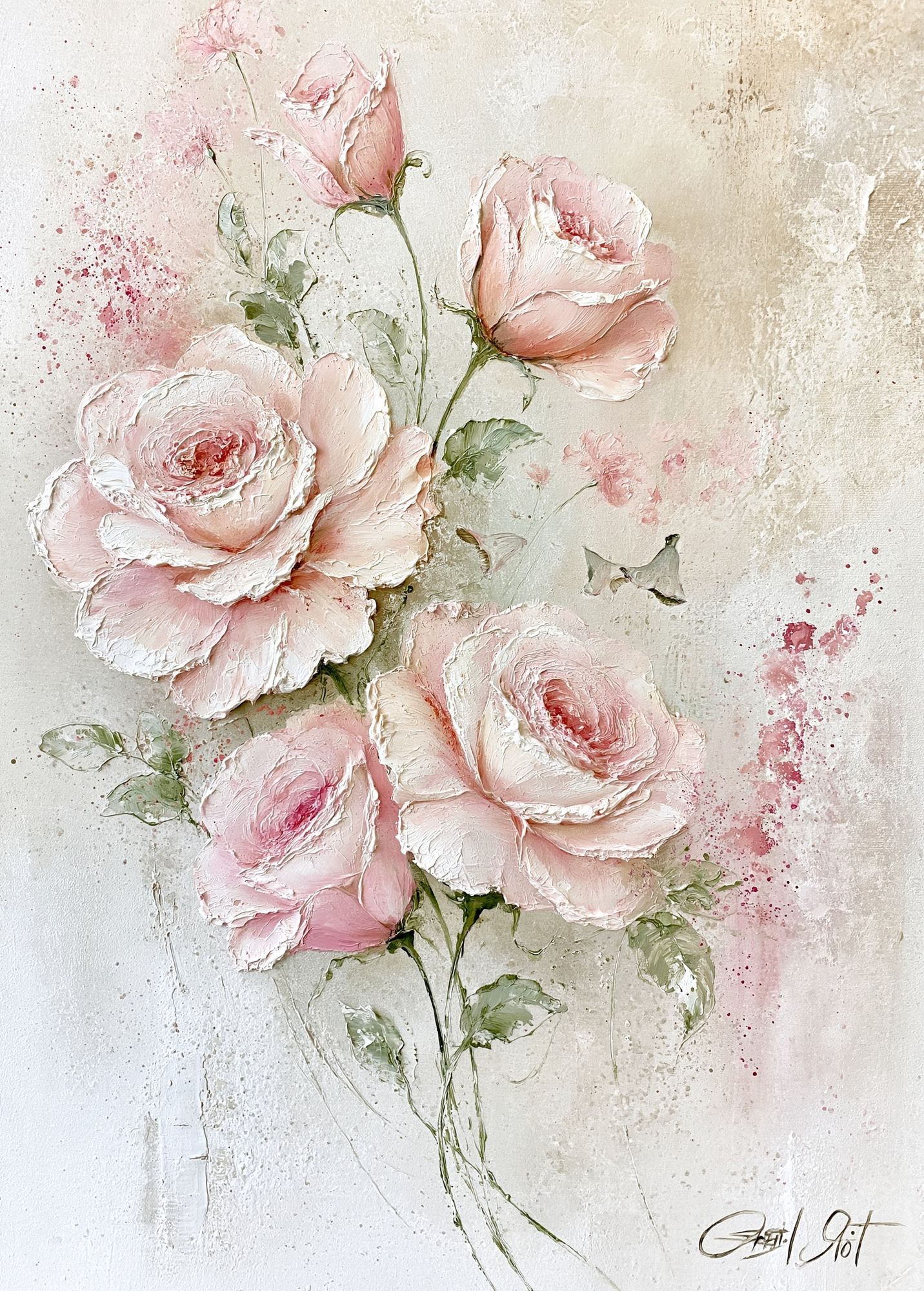 Blush Roses Fine-Art Print. poster detail