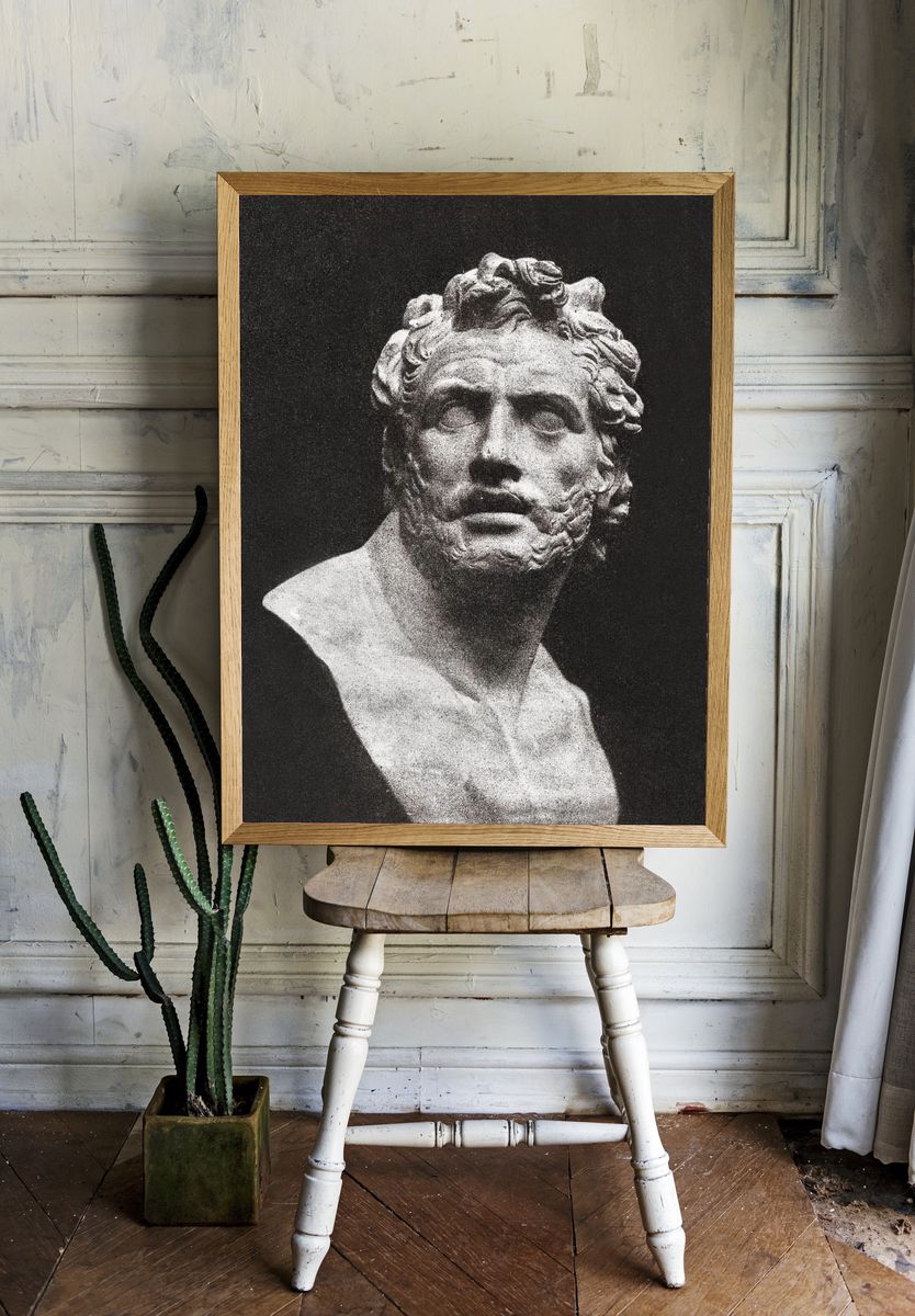 Classical Sculpture Bust — Fine Art Print room preview