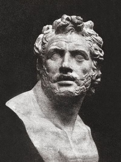 Classical Sculpture Bust — Fine Art Print. poster