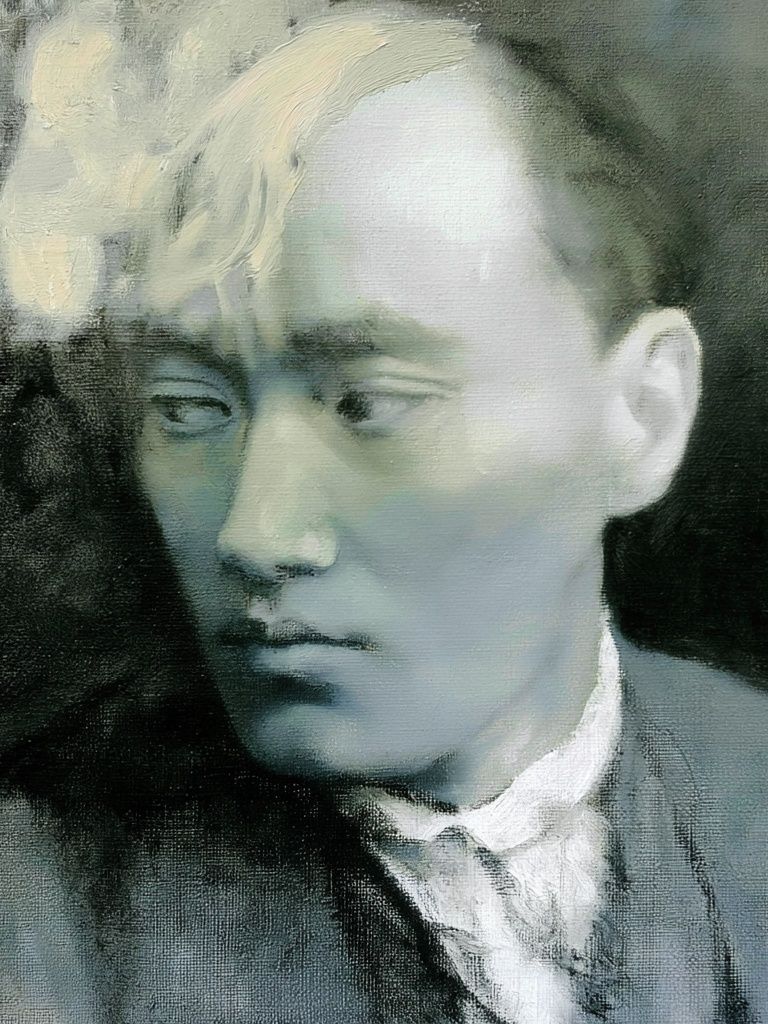 Contemplative Portrait Fine-Art Poster. poster — fine-art art