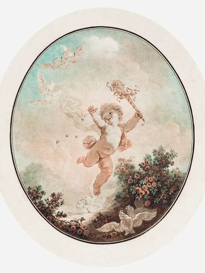 Folly (1777) painting high resolution. poster