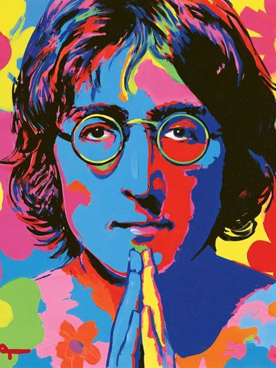 John Lennon Pop Art Poster.