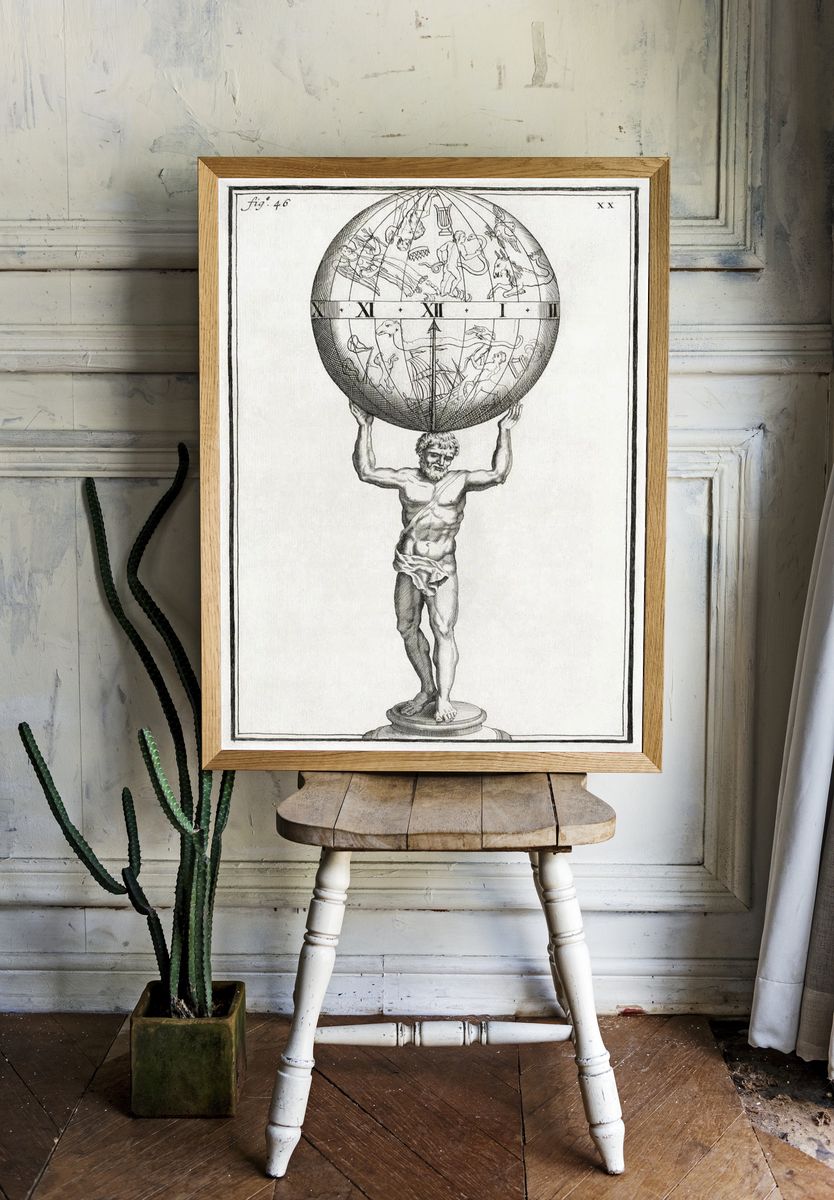Atlas Holding the Celestial Sphere — Fine Art Print room preview
