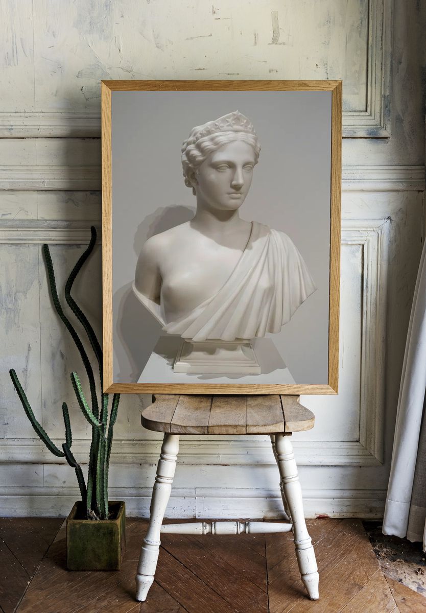 Classical Bust — Fine Art Print room preview