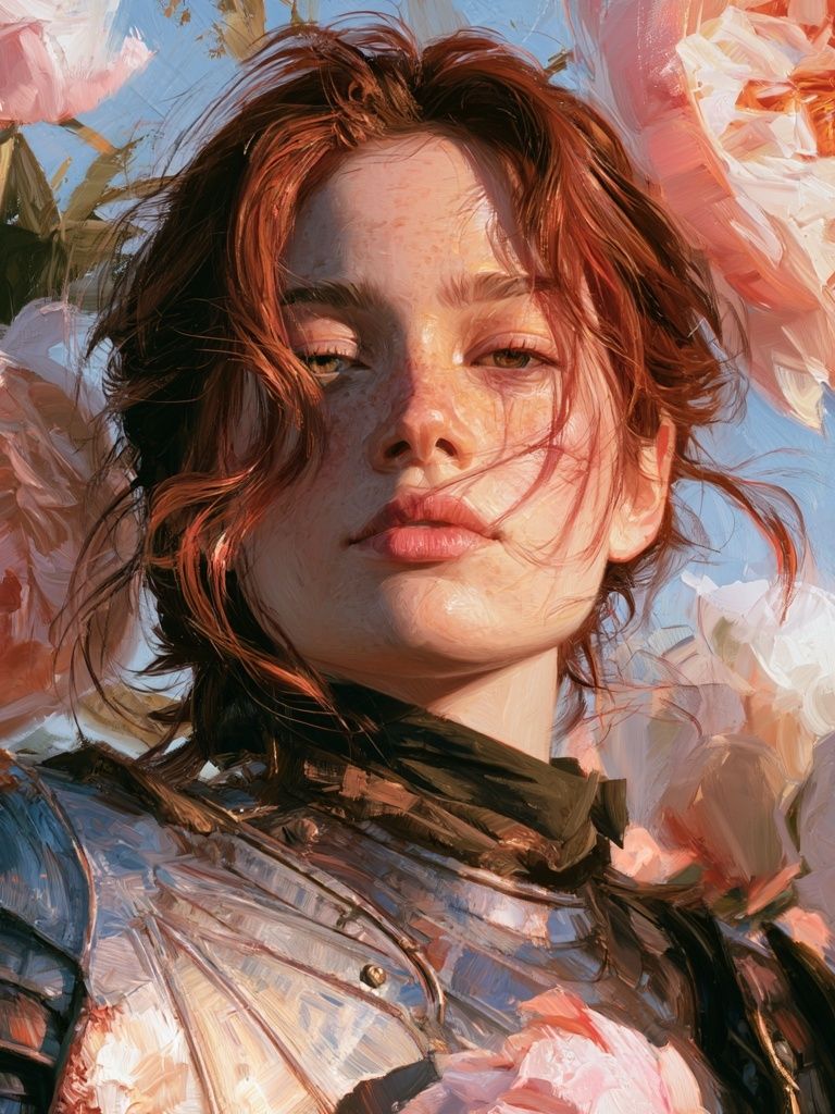 Floral Portrait Fine-Art Print. poster — fine-art art