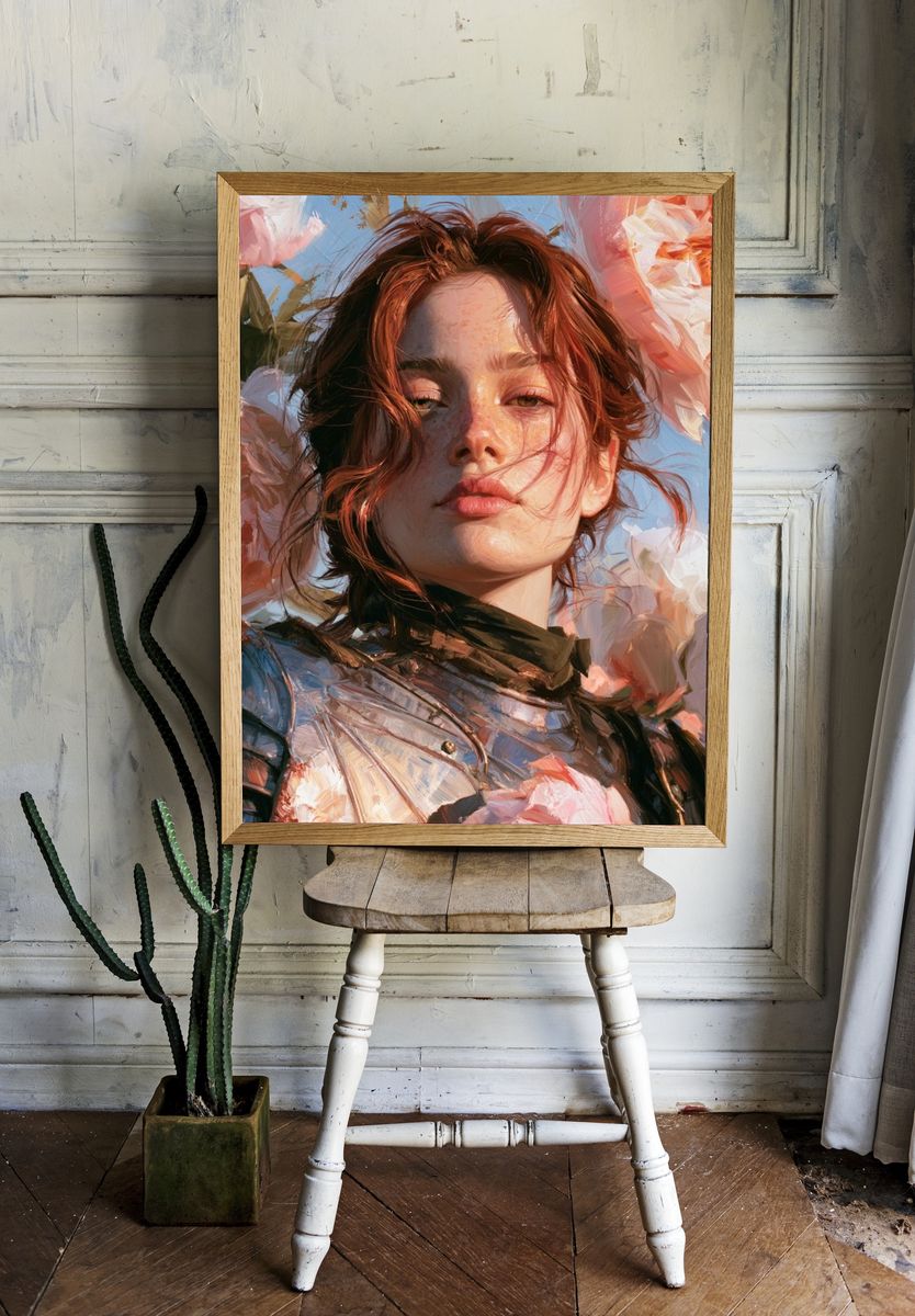 Floral Portrait Fine-Art Print. — room view 1