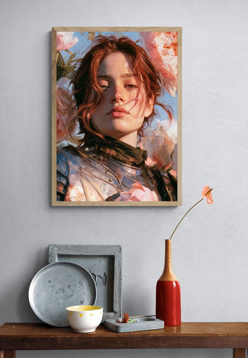 Floral Portrait Fine-Art Print. — room view 3